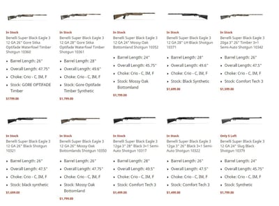 Benelli Super Black Eagle 3 on Sale