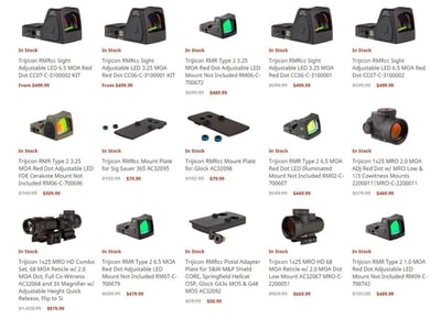 Trijicon Red Dot Sights on Sale