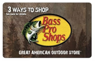 $25 Bass Pro Shop Gift Card, 3 Pack - $71.99 + Free Shipping
