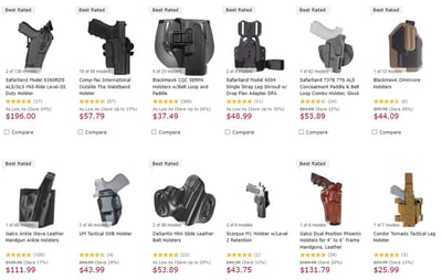  14% OFF Holsters with Coupon Code "HLSR" (Free S/H over $49 + Get 2% back from your order in OP Bucks)