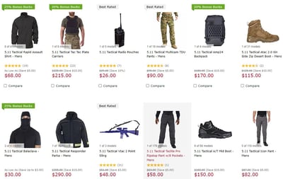 Save 11% OFF on 5.11 Tactical With Coupon Code "JULY511" (Free S/H over $49 + Get 2% back from your order in OP Bucks)
