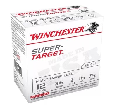 Winchester Super-Target Target Load Shotshells - 12 gauge 2.75" 250 Rounds - $99.90 (Free S/H over $50)