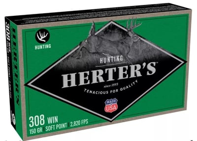 Herter's Hunting Rifle Ammo - .22-250 Remington - 55 Grain - Softpoint - 20 Rounds - $21.98 (Free S/H over $50)