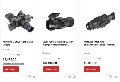 25% OFF AGM Optics After Code "AGM25" (Free S/H)