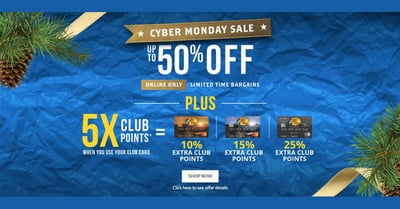 Cabela's & Bass Pro Shops Cyber Monday 2022 Week (Free Shipping over $50)