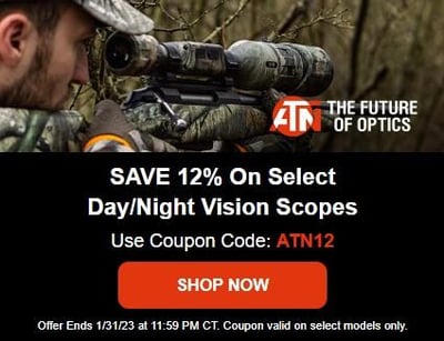 Save 12% Off These Select ATN Products When Using The Code "ATN12" (Free S/H over $49 + Get 2% back from your order in OP Bucks)