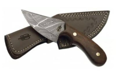 BNB Knives Wild Skinner with Damascus Steel Blade and Leather Sheath - $53.40 w/code "BEAR40" (Free S/H)