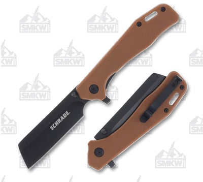 Schrade Ultra Glide Tan Sheepsfoot Folding Knife - $11.99 (Free S/H over $75, excl. ammo)