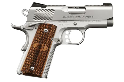 Kimber Stainless Ultra Raptor II 45 ACP 3" Barrel 7-Round Stainless Wood - $1213.90 + Free Shipping 