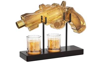 Kollea 9 Oz Whiskey Decanter Set with 2 Oz Glasses - $45.99 (Free S/H over $25)