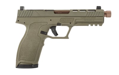 PSA 5.7 Rock Complete RK1 Optics Ready Pistol With Copper Threaded Barrel & Lower 1/3 Day Sights, Sniper Green - $399.99 + Free S/H