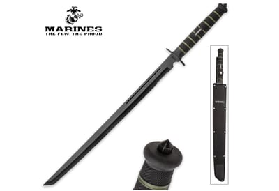 USMC Blackout Combat Sword 19.75" Blade - $42.99 (Free S/H over $25)
