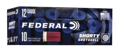 FEDERAL AMMO 12Ga Shorty 1 3/4" 8 Shot Mini Shotshell 10rd - $6.99