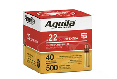 Aguila Super Extra 22lr 40gr Copper 1.500 Rnd (6 boxes) - $91.94 w/code "HOME10" + S/H