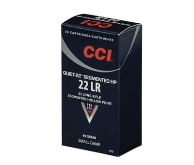 CCI Quiet 22 LR 40 Gr Segmented Copper-Plated Round Nose 50 Rounds - $6.99