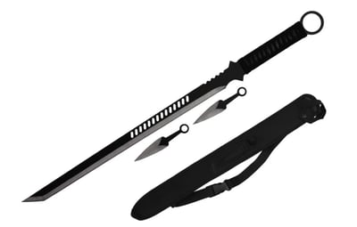 Ninja Sword Machete Throwing Knife Tactical Katana Tanto Blade, 27-Inch - $28.95 (Free S/H over $25)
