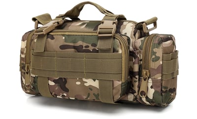 FAMI Fanny Deployment Bag Tactical Waist Pack Small Sling Pack (Black, Green, Tan, Camo) - $13.39 (Free S/H over $25)