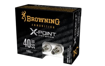 Browning X-Point .40 S&W 180 Grain JHP 20 Rounds - $12.99