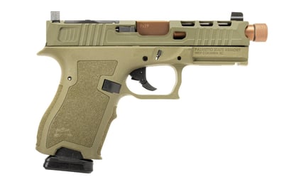 PSA Dagger Compact 9mm Pistol With SWR RMR Slide W/ Copper Threaded Barrel, Sniper Green - $349.99 