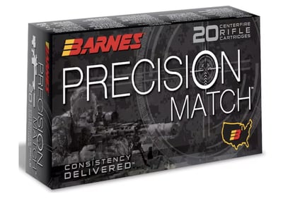 Barnes Precision Match 300 AAC Blackout Subsonic 220 Grain Sierra MatchKing Open Tip Match Box of 20 - $14.99