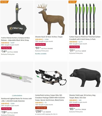 Archery Deals - Amazon Prime Day 2023 (Free S/H over $25)