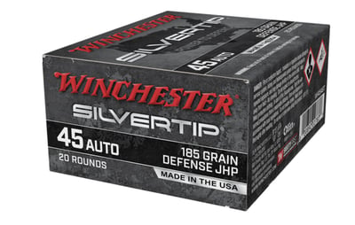 Winchester Silvertip 45 ACP 185 Grain Hollow Point 1000 Rnd - $599 (Free S/H)