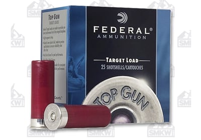 Federal Top Gun 12 Gauge Ammunition 2-3/4" #7-1/2 Shot 25 Rounds - $6.99