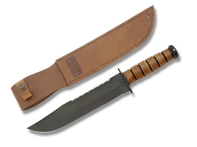 Ka-Bar Big Brother Bowie Stacked Leather 9.375" Blade - $99.99 (Free S/H over $75, excl. ammo)