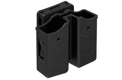 Universal Double Magazine Holder, 9mm .40 Magazine Pouch Double Stack Mag Holster with Belt - $22.99 (Free S/H over $25)