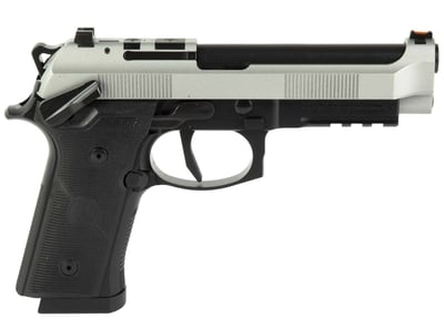 Beretta 92XI Stainless/Black 4.7" BBL 18+1 Optics Ready 9mm Manual Safety - $699.55