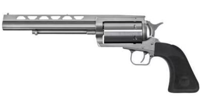 Magnum Research BFR 45 Colt (LC) or 410 Gauge, 7.50" Vent Rib Barrel, 6rd Cylinder, Brushed Stainless Steel, Black Hogue Rubber Grip SAO - $1248.99