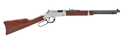 Henry Golden Boy Silver Lever Action Youth Rimfire Rifle 22 LR 17" Barrel Blued and Walnut - $502.17 + Free Shipping