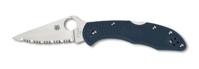 Spyderco Delica 4 Lightweight Folding Knife Blue Serrated - $86.24 (Free S/H over $75, excl. ammo)
