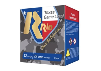 Rio Shotshells Texas Game Load 12 Gauge Ammo 2 3/4" #7.5 1 1/4oz 25 Rounds - $11.99