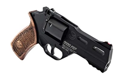 Chiappa Firearms Rhino 40DS 357 Mag 6rd 4" Black Anodized Aluminum Frame Blued Cylinder Walnut Grip - $949.99 