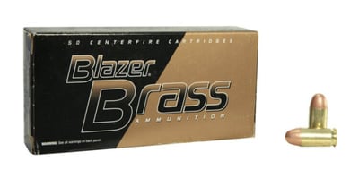 CCI Blazer Brass 380 ACP Ammunition 95 Grain FMJ 50 Rounds - $15.99