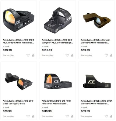 Additional 25% Off Select ADE Advanced Optics With Code "FCADE25" (Free S/H)