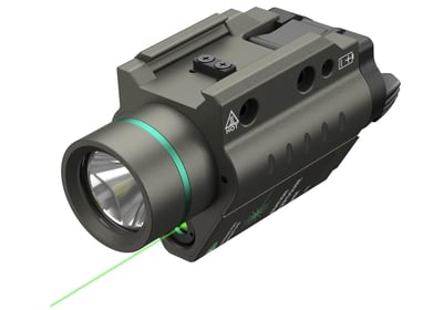Feyachi LF-58 Green Laser Tactical Light Combo 200 Lumen LED Flashlight Laser with Picatinny Rail Mount for Pistol Handgun Rifle(Nickel) - $49.99 (Free S/H over $25)