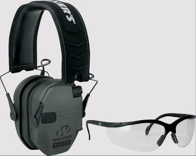 Walker's Razor Series Ultralow-Profile Muffs with Shooting Glasses Combo - $34.99 (Free S/H over $50)