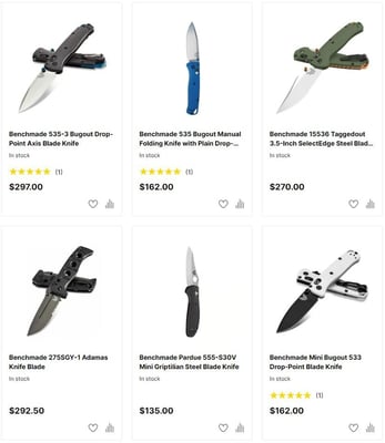 Select Benchmade Knives With 30% Off After Code "FCBM30" (Free 2-day S/H)