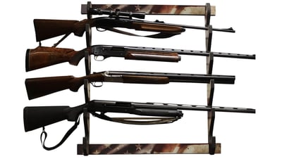Rush Creek Creations Wall-Mount 5-Gun Storage Display Rack for Rifles and Shotguns (Americana) - $41.15 (Free S/H over $25)