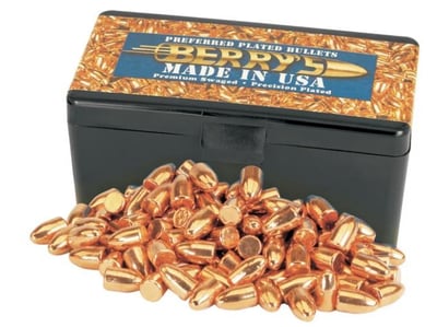 Berry's Preferred Plated Pistol Bullets - 9mm Luger - 147 Grain - RN 1000ct - $83.98 (Free Shipping over $50)