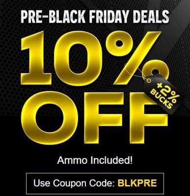 Optics Planet Pre-Black Friday 2023 Sale - 10% Off + 2% Bucks, Including Ammo With Code "BLKPRE" (Free S/H over $49)