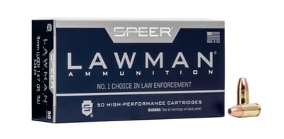 Speer Lawman 9mm 147Gr Total Metal Jacket 1000 Rnd - $285 (Free S/H)