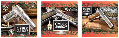 SK Guns Is Offering a Rare Sale For Cyber Monday 20% off on 1911 Ares, Anubis, and Franklin!