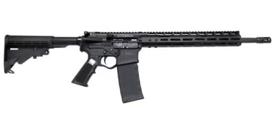 ATI Omni Maxx Hybrid AR-15 Rifle 30 Rd Mag 16" Barrel 13" M-LOK Handguard 5.56 NATO Flip-Up Sights Ext Charging Handle, Black. - $349.00