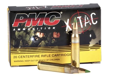 PMC X-Tac 5.56x45MM Ammo 62gr Green Tip LAP 20 Rounds - $9.99