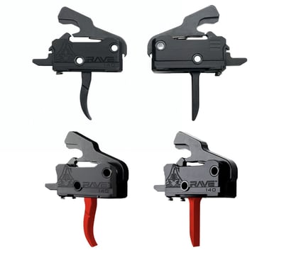 Rise Armament RAVE 140 Drop-in Trigger Curved or Flat (Black, Red) - $99.95 (Free S/H over $175)