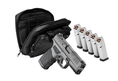 Springfield Hellcat Pro OSP 9mm 3.7" 4-15Rd & 1-17Rd Black Night Sights Range Bag - $519.99