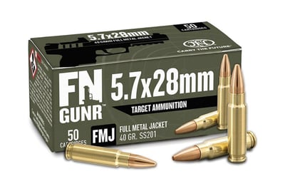 FN SS201 Target Handgun 5.7x28mm 40gr FMJ 1700 fps 500/ct Case - $259.99 + Free Shipping